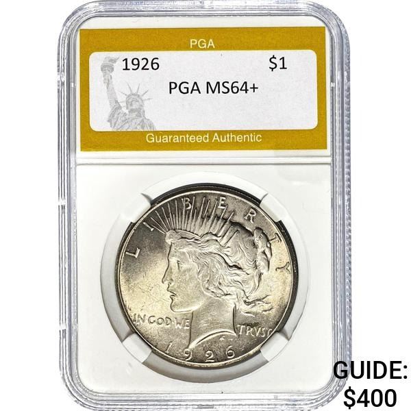 1926 Peace Dollar PGA MS64+