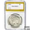 Image 1 : 1921 Peace Dollar PGA MS63+