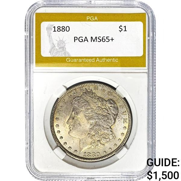 1880 $1 Morgan Dollar PGA MS65+