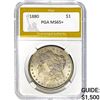 Image 1 : 1880 $1 Morgan Dollar PGA MS65+