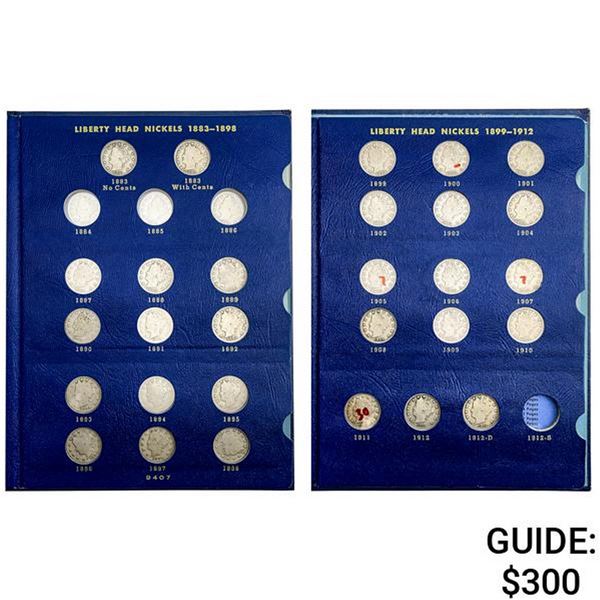 1883-1912 [29] Liberty Head Nickels w/ Album