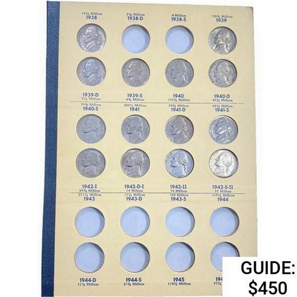 1938-1964 Jefferson Nickel Book (56 Coins)  GEMBU