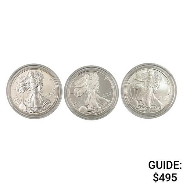 2006 [3] Silver Eagles coin set w/ box