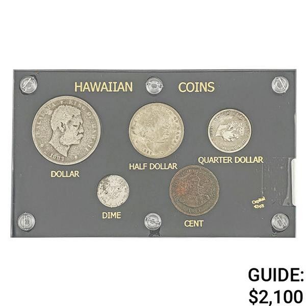 [5]1847-1883 Hawaiian Coins Collection [1C-$1]