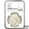 1923 $1 Peace Dollar NGC MS64