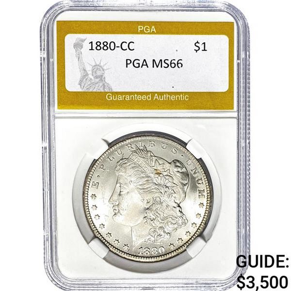 1880-CC Morgan Dollar PGA MS66