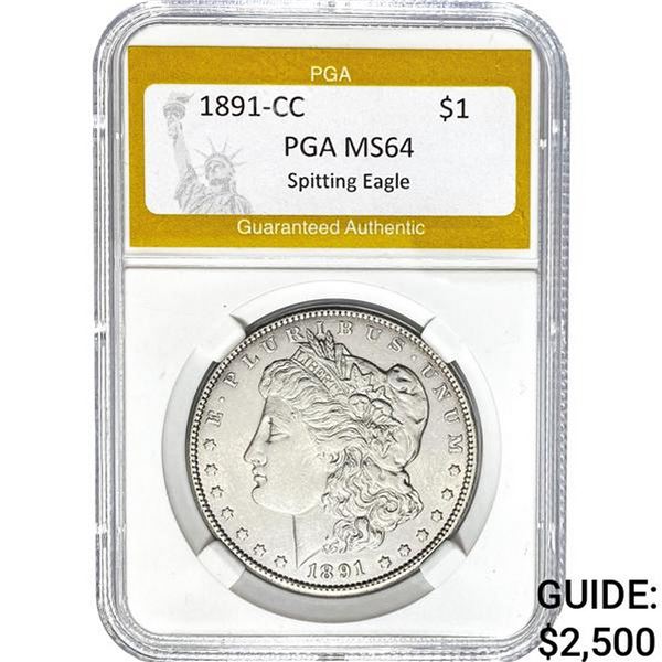 1891-CC Morgan Dollar PGA MS64