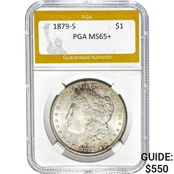 1879-S Morgan Dollar PGA MS65+