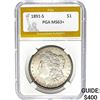 1891-S Morgan Silver Dollar PGA MS63+