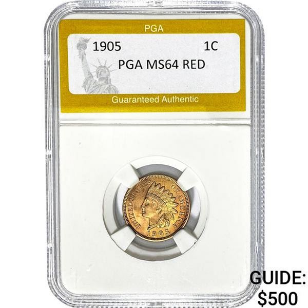 1905 Indian Head Cent PGA MS64 RED