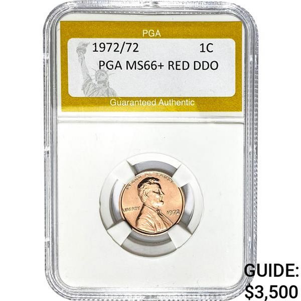 1972/72 1C PGA MS66+ RED DDO