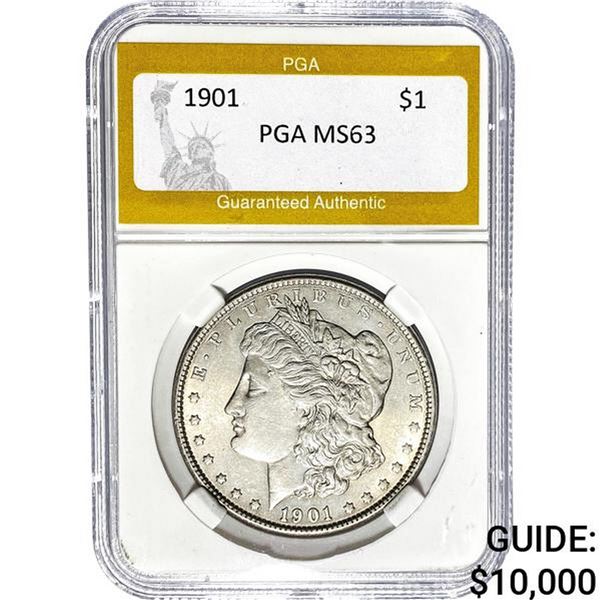 1901 Morgan Silver Dollar PGA MS63
