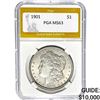 1901 Morgan Silver Dollar PGA MS63