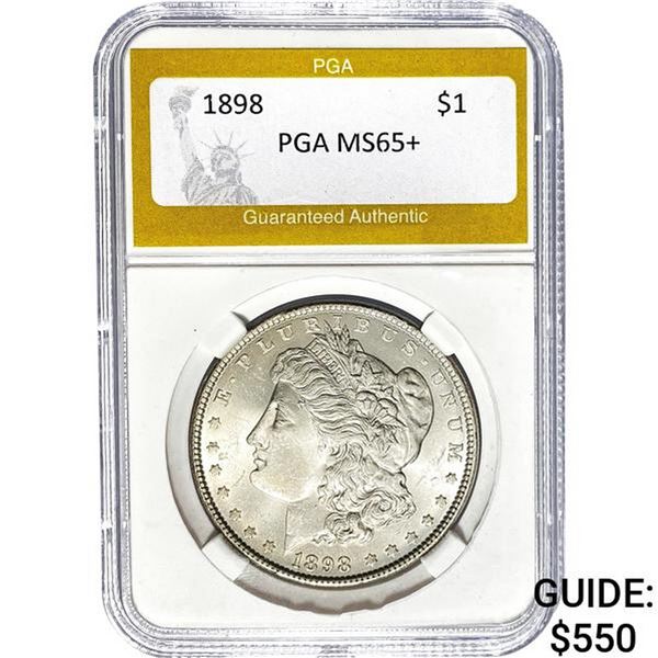 1898 Morgan Silver Dollar PGA MS65+