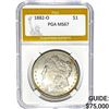 1882-O Morgan Silver Dollar PGA MS67