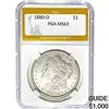 1880-O Morgan Silver Dollar PGA MS63