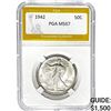 1942 Walking Liberty Half Dollar PGA MS6