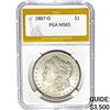 1887-O Morgan Silver Dollar PGA MS65