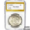 1928-S Peace Dollar PGA MS65