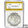 Image 1 : 1881 Morgan Dollar PGA MS64 PL