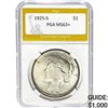 1925-S Peace Dollar PGA MS63+