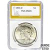 1934-D Peace Dollar PGA MS63+