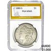 1880-S Morgan Silver Dollar PGA MS65