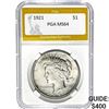 1921 Peace Dollar PGA MS64
