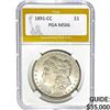 1891-CC Morgan Dollar PGA MS66