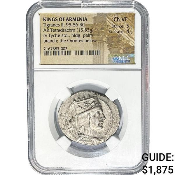 Armenia Tigranes II, 95-56 BC Silver Tetradrachm