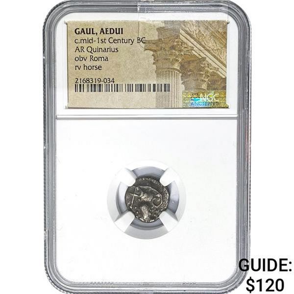 Gaul, Aedui c.mid 1st Cent. BC Silver Quinarius