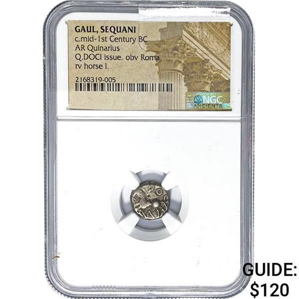 Gaul, Sequani c.mid-1st Cent. BC Silver Quinarius