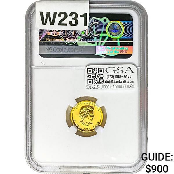 2010 Canada G$5 Maple Leaf