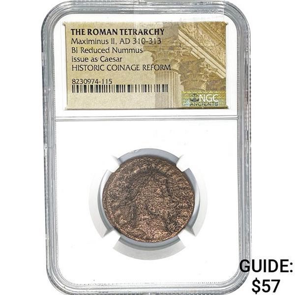 Roman Maximus II AD 310-313 BI Reduced Nummus