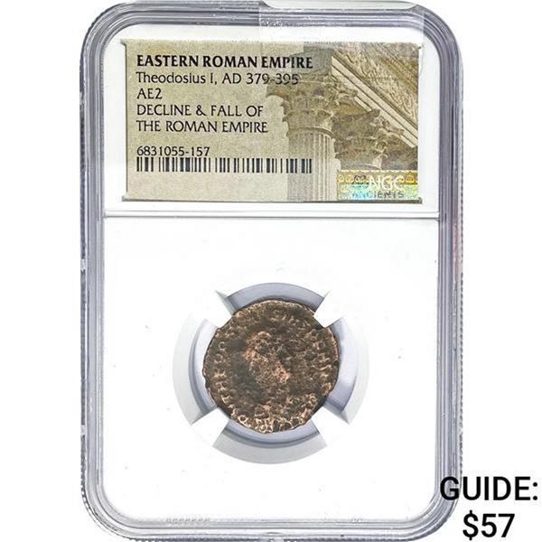 East Roman Theodosius I AD 379-395 AE2