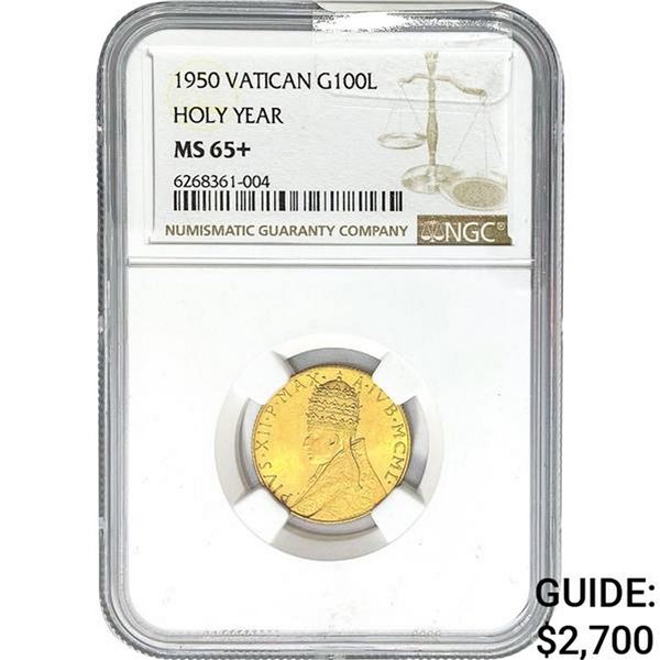 1950 Vatican Gold 100L Holy Year