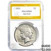 Image 1 : 1921 Peace Dollar PGA MS64