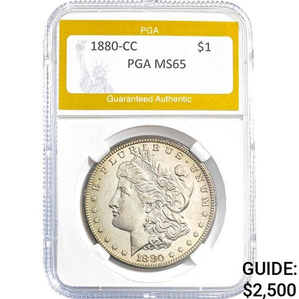 1880-CC Morgan Dollar PGA MS65