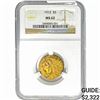 Image 1 : 1912 $5 Gold Half Eagle NGC MS62