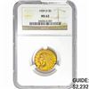 Image 1 : 1909-D $5 Gold Half Eagle NGC MS62