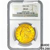 Image 1 : 1904 $20 Gold Double Eagle NGC MS63