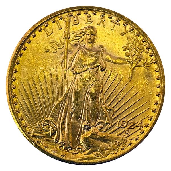 1924 $20 Gold Double Eagle CHOICE BU