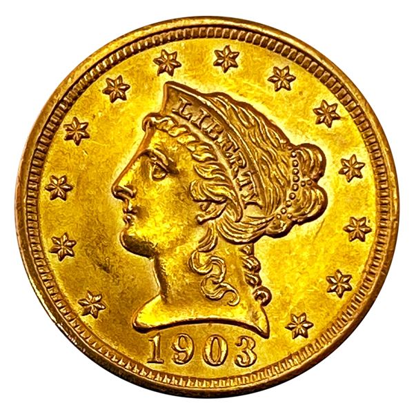 1903 $2.50 Gold Quarter Eagle CHOICE BU