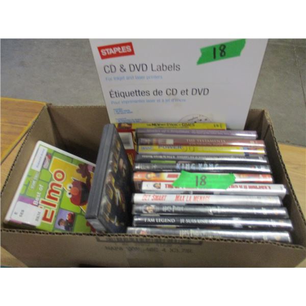 BOX C/W DVD'S & BOOKS