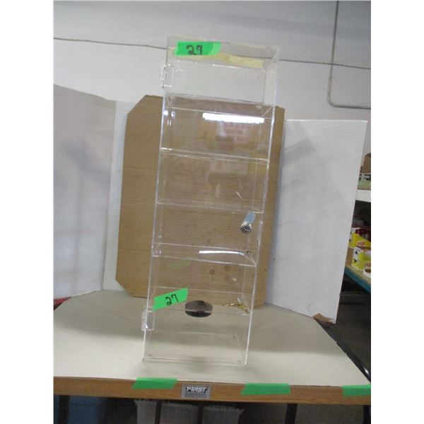 STORE CLOSE-OUT (AS IS):  PLASTIC CASE (24"H X 6"D X 9"W)