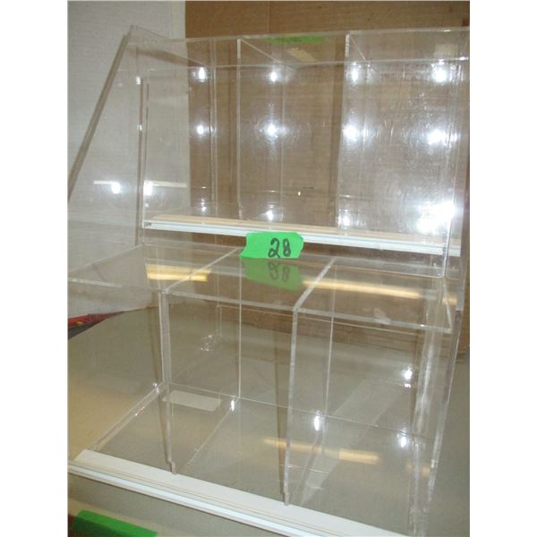 STORE CLOSE-OUT (AS IS):  PLASTIC CASE (15"H X 12"W X 13"D)