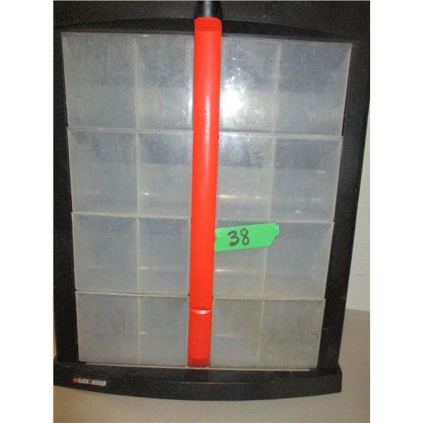 STORE CLOSE-OUT (AS IS):  8 COMPARTMENT PLASTIC STORAGE UNIT