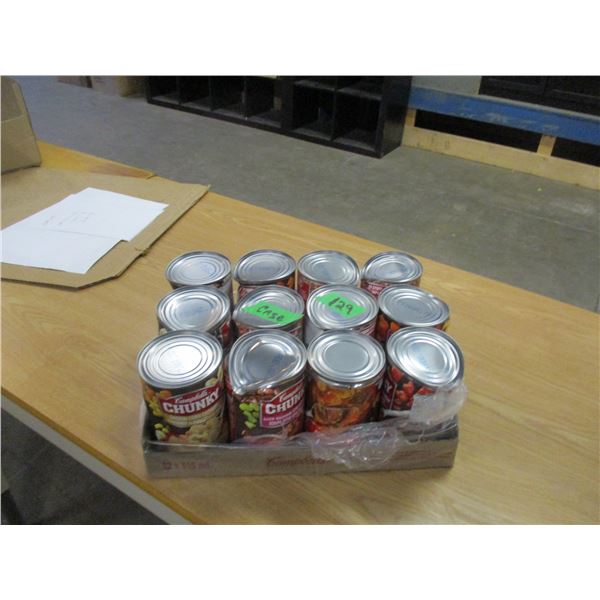 FREIGHT DAMAGE (AS IS):  CHUNKY SOUP (12 CANS) - CASE