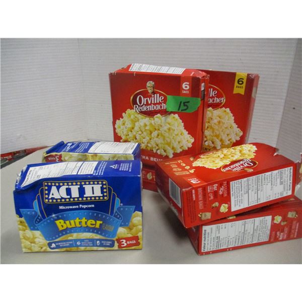 FREIGHT DAMAGE (AS IS):  FLAT C/W 6 BOXES OF ASSORTED POPCORN