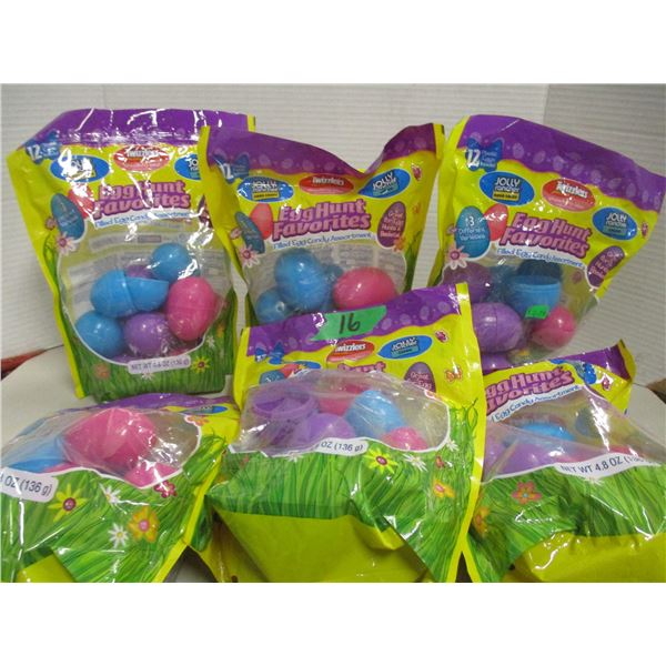 FREIGHT DAMAGE (AS IS):  EGG HUNT FAVORITES - 6 BAGS